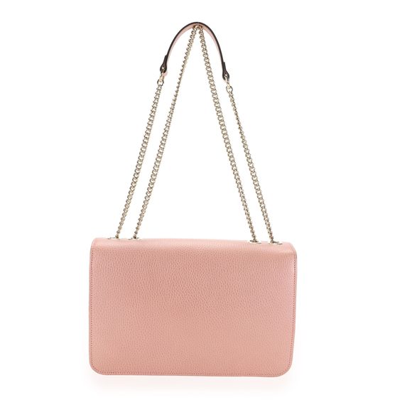Gucci Soft Pink Dollar Calfskin Interlocking GG Shoulder Bag - Picture 3 of 8